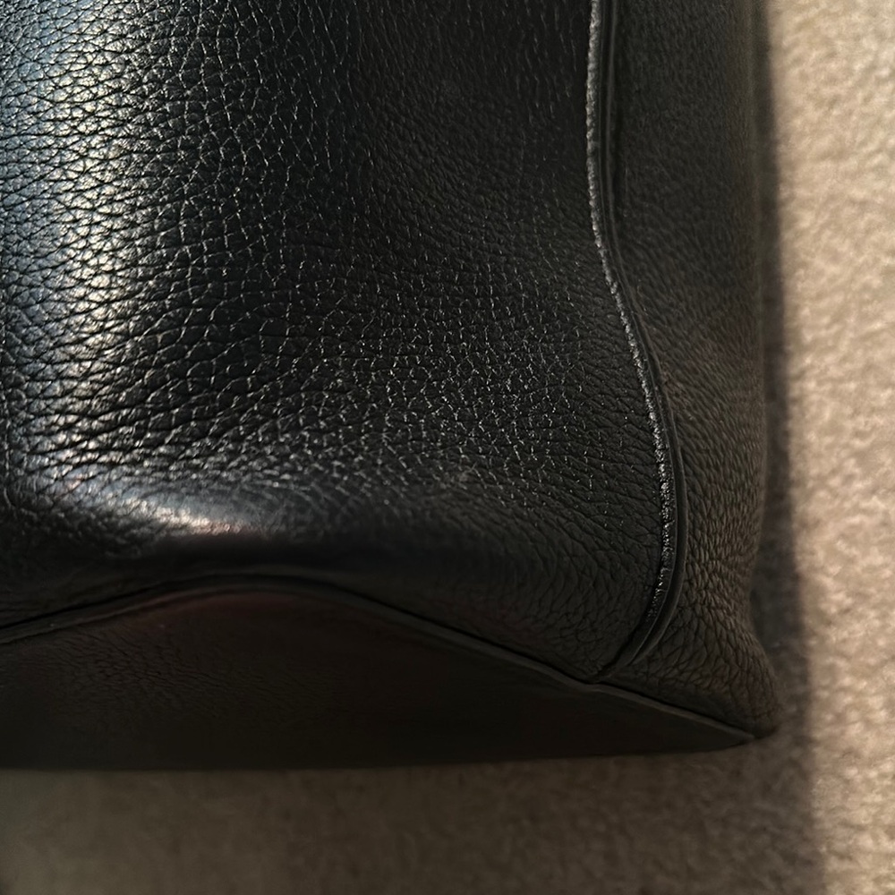 Tory Burch Black Pebbled Leather Hobo - Picture 1 of 9